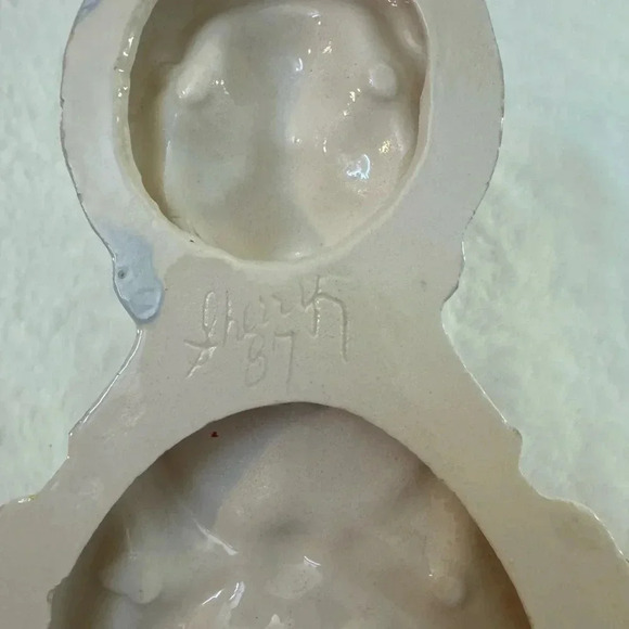 Vintage Ceramic Mother Goose Spoonrest Wall Decor Cottagecore Country Farmhouse - Picture 6 of 8